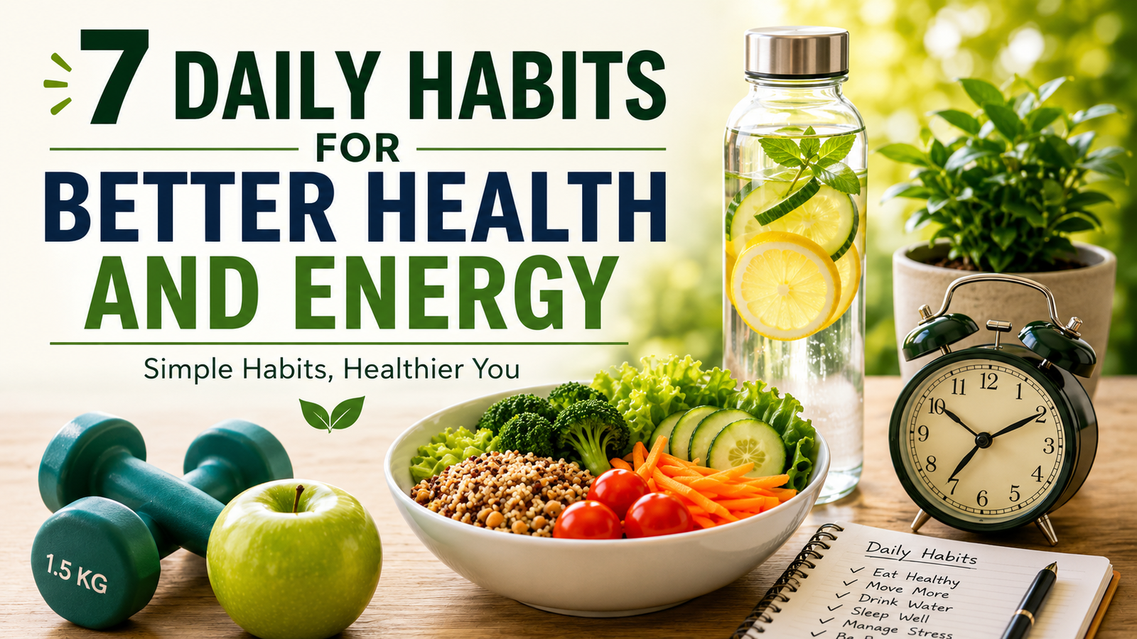 7 daily habits for better health and energy